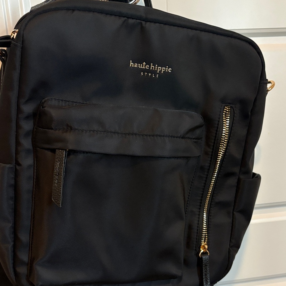 Haute Hippie Sleek Black Backpack